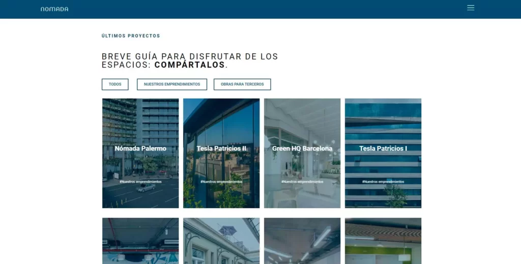 Nomada.com: Ultimos proyectos Nomada