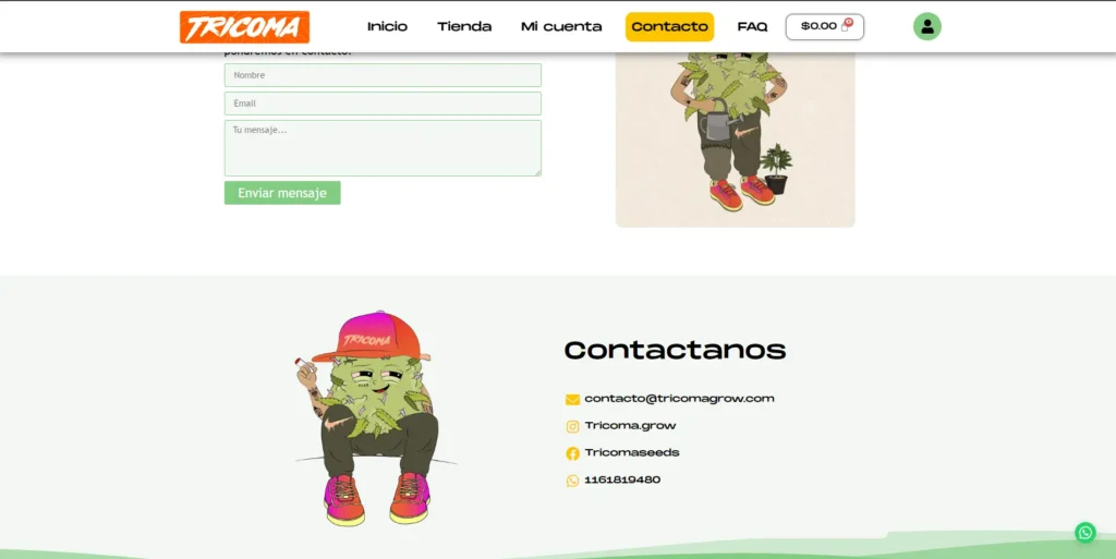 Tricomagrow.net: Tricomagrow contacto