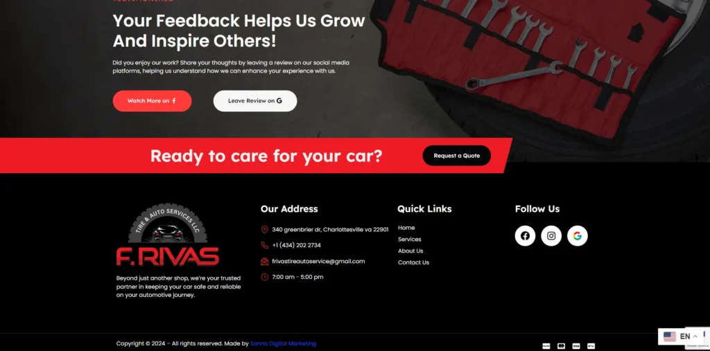 Frivastireandautoservices.com: frivastireandautoservices footer