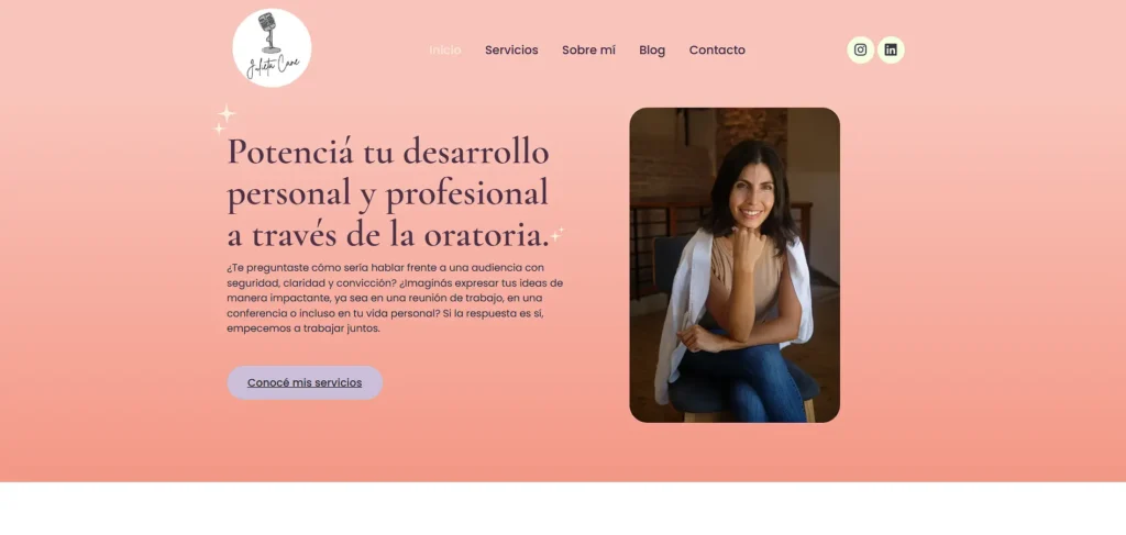 Proyecto Julietacane.com: sitio informativo diseñado por Jedbweb