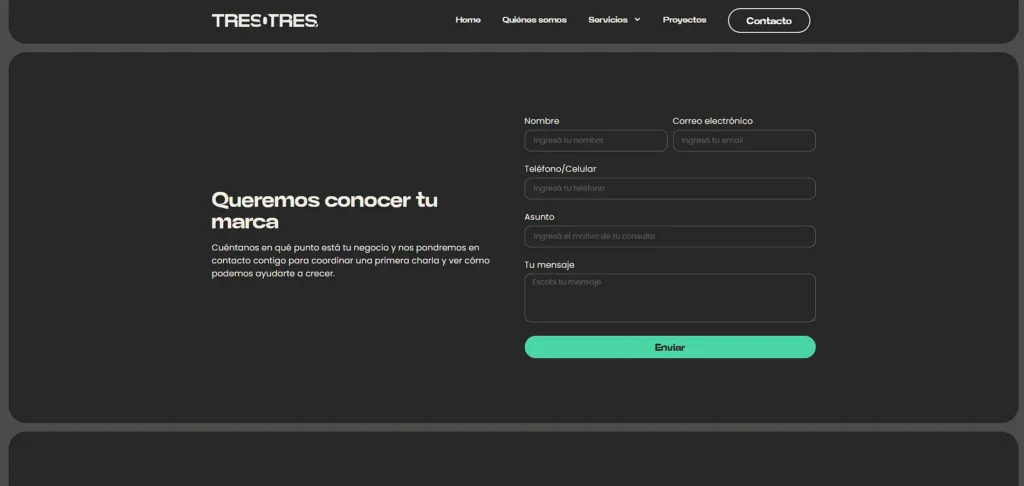 Tres0Tres: Contacto tres0tres