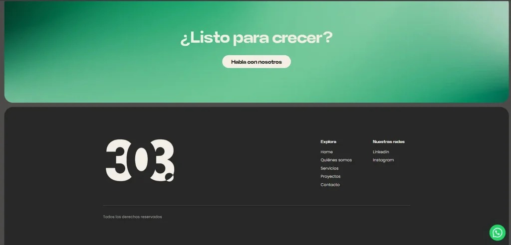 Tres0Tres: Footer tres0tres