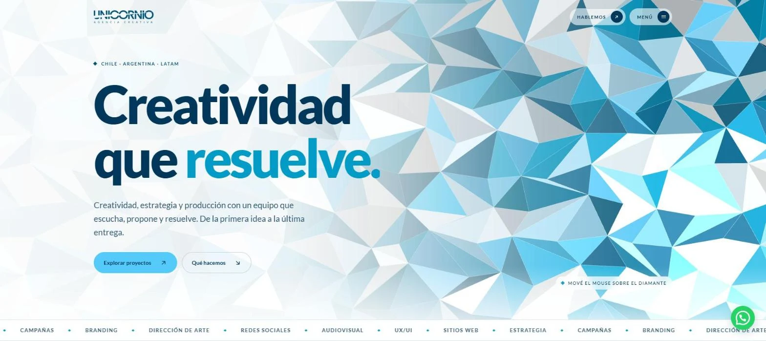 Página de inicio de Unicornio Creativo